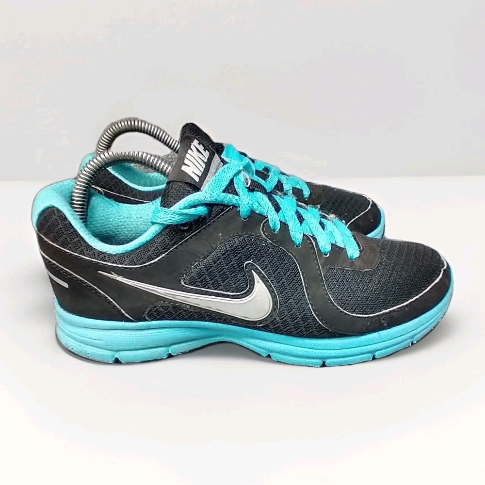 Nike Air Relentless Womens Running Shoes Black Teal 443861-011 Size 8